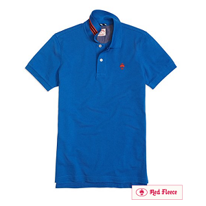Cotton Pique Polo Shirt - Vallarta Blue